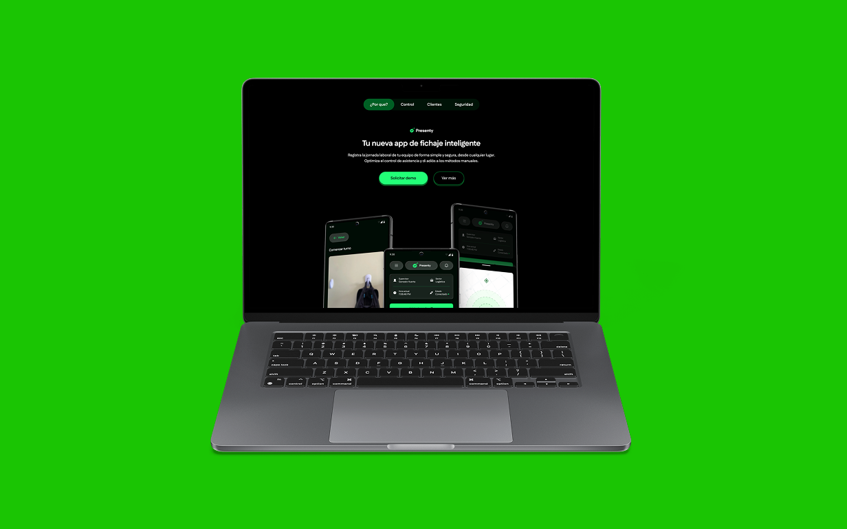 Fichaje inteligente en segundos.